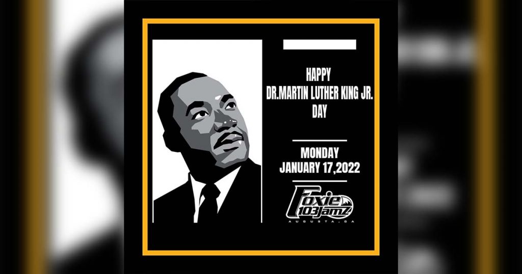 “Happy Dr. Martin Luther King, Jr Day!”